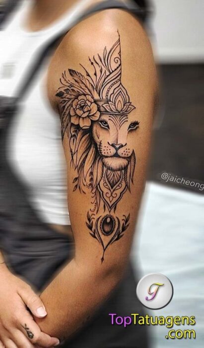 tatuagem-feminina-leoa
