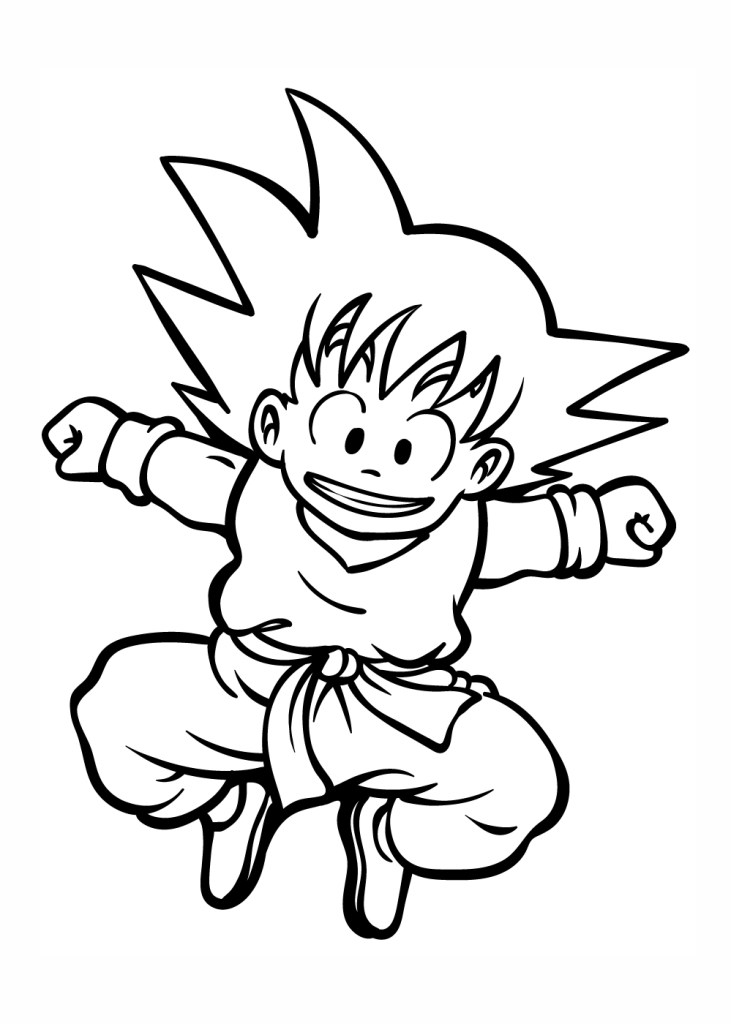 Desenho Para Colorir Goku