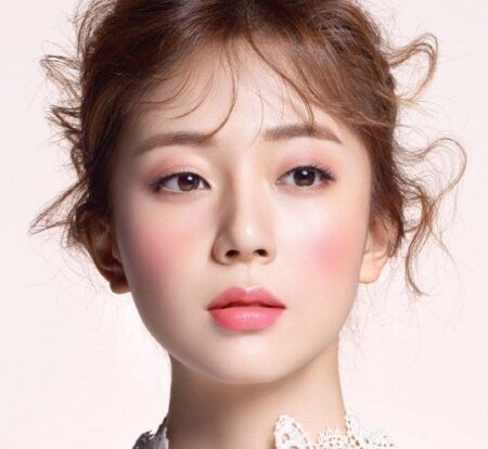 Makeup with Pink Dress Actress
