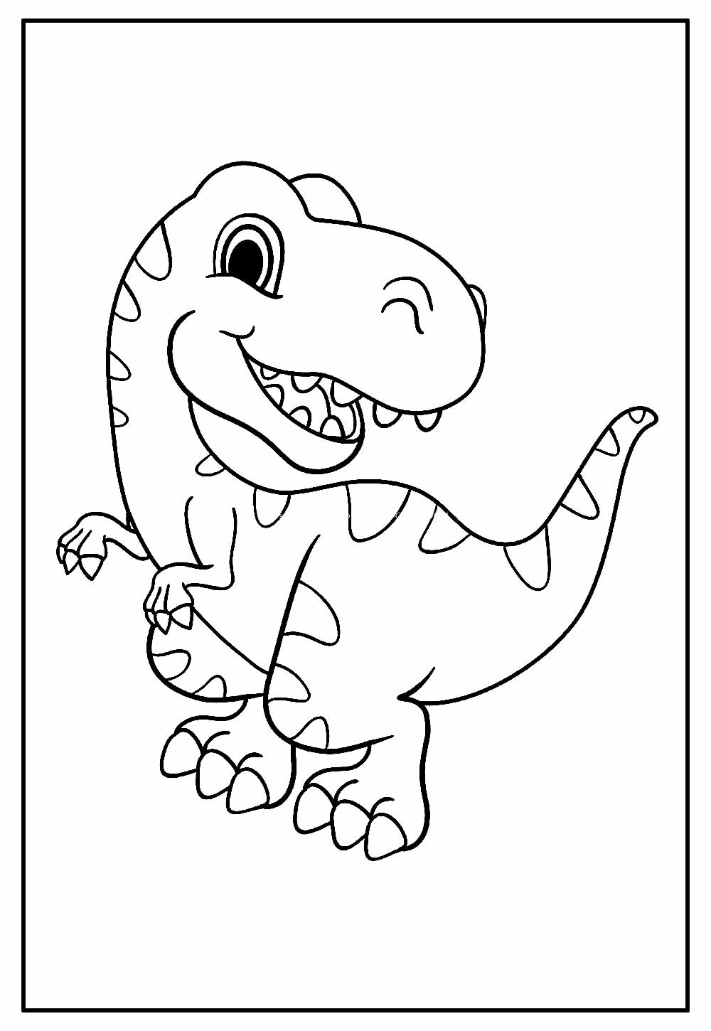 Dinossauro para Colorir – 47 Imagens Divertidas p/ Imprimir Grátis!   Páginas para colorir dinossauro, Páginas de colorir com animais, Páginas  para colorir para adultos