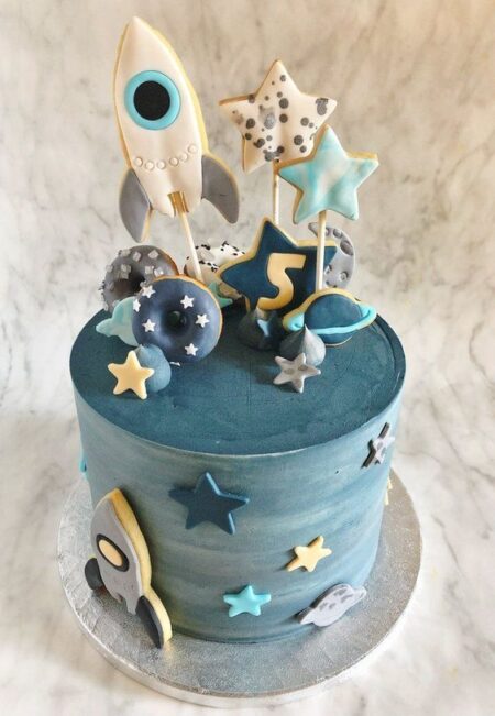 Astronaut Decorated Cake