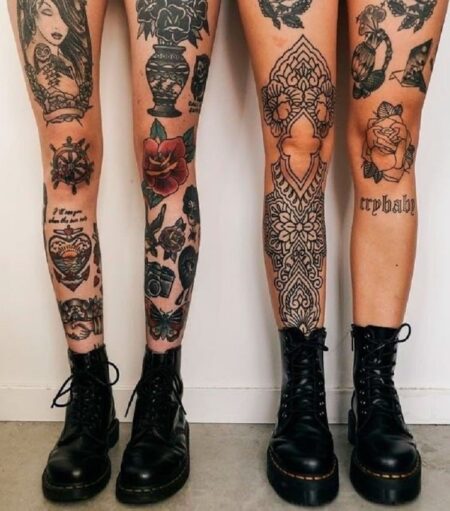 tatuagem-feminina-na-canela-frente