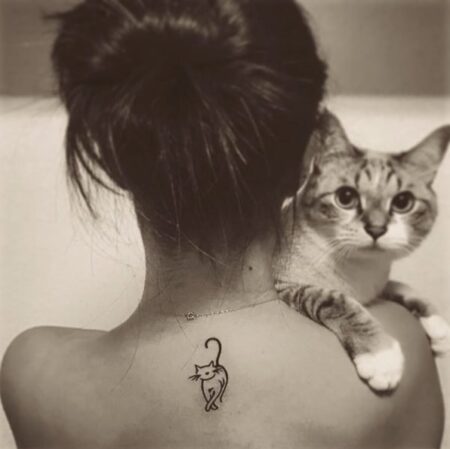 tatuagem-feminina-gato
