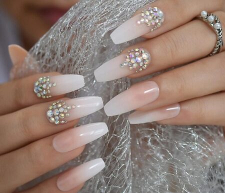Nail Decorated With Stones