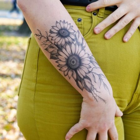tatuagem-feminina-girassol