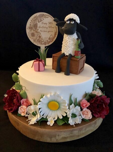 Sheep Decorated Cake