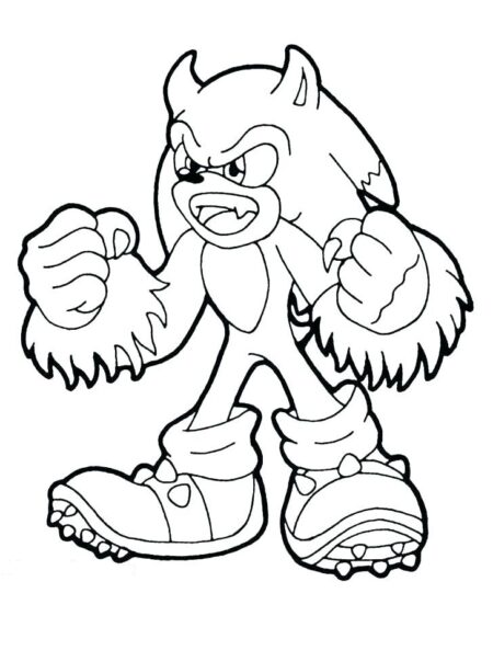 Desenho de Sonic X para colorir - Tudodesenhos