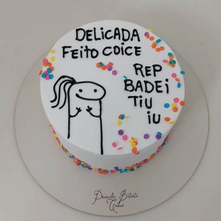 Topo de bolo flork meme para editar e imprimir grátis  Ideias de bolos,  Bolo, Bolos de aniversário diferentes