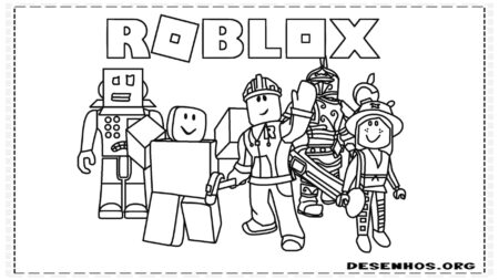 Desenhos de Jogador de Futebol Roblox para Colorir e Imprimir 