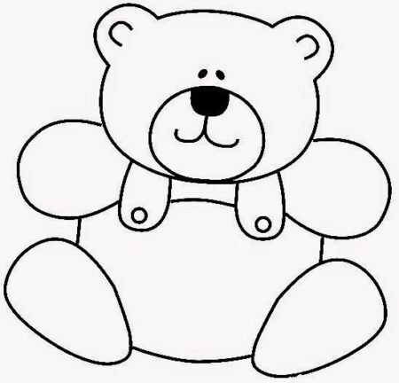 Desenhos para colorir de desenho de um urso fofo para colorir online  