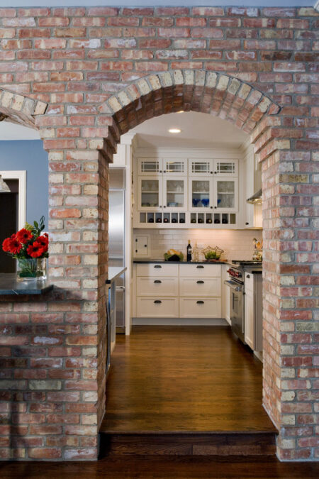 brick kitchen decor