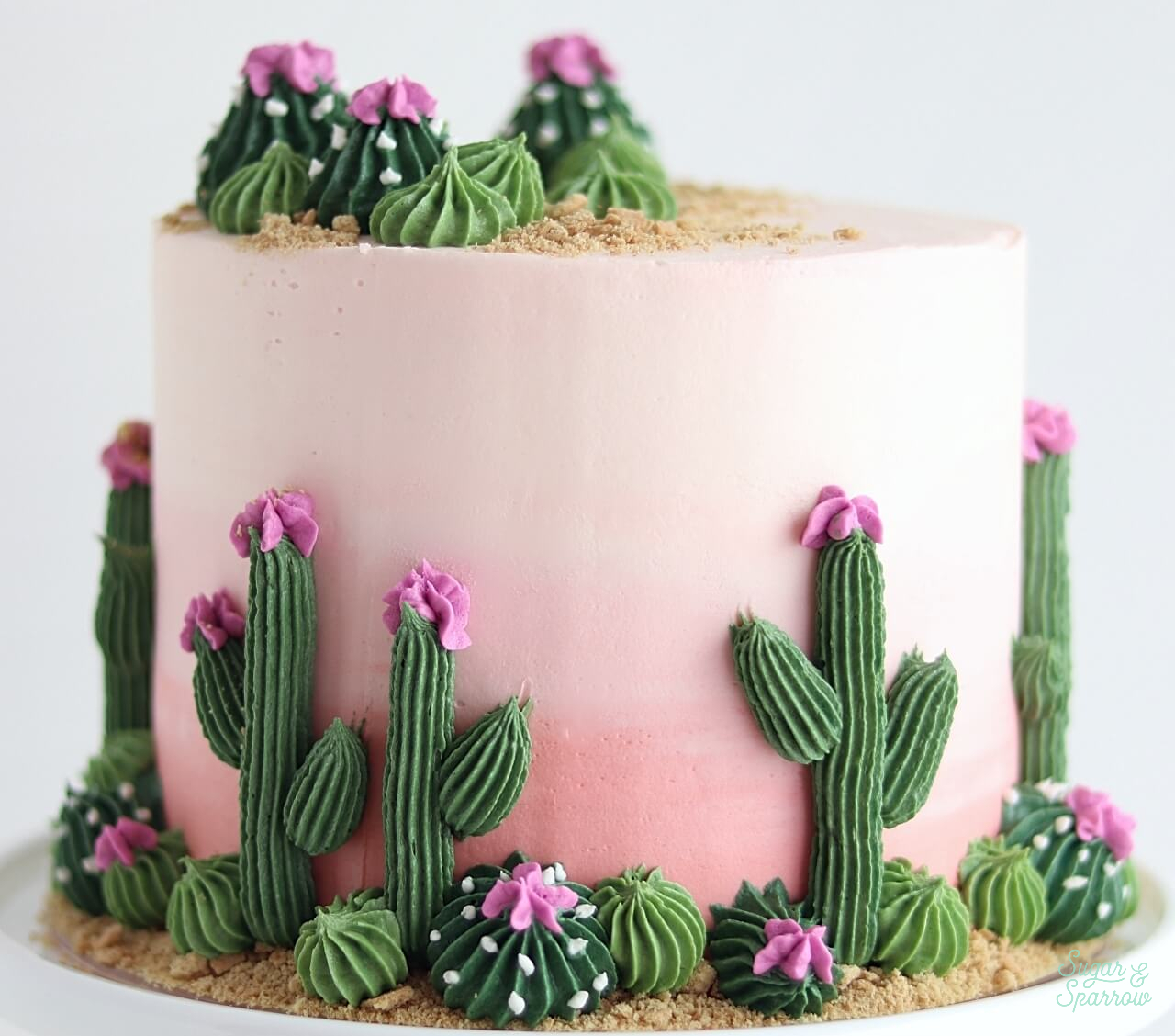 Cactus Decorated Cake
