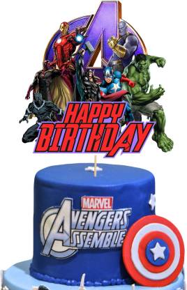Marvel decorated cake