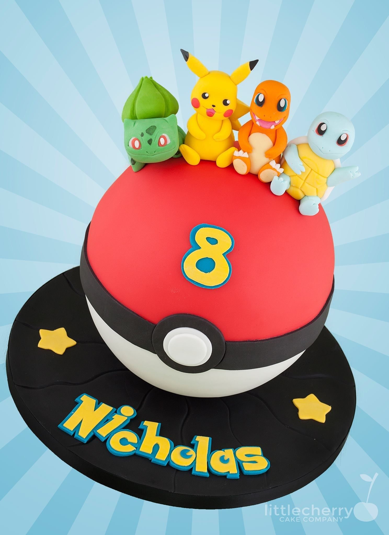 pokemon decorated cake