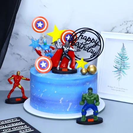 Marvel decorated cake