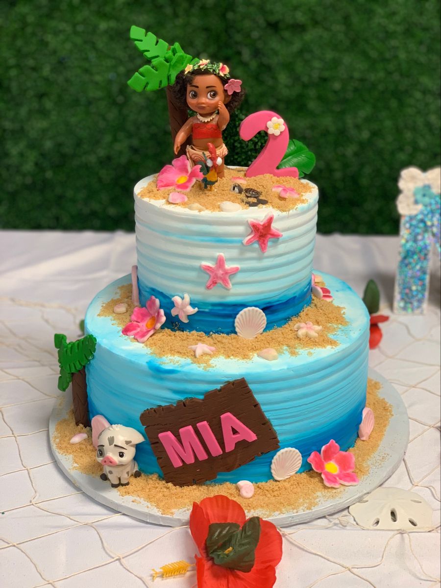 Moana Decorated Cake