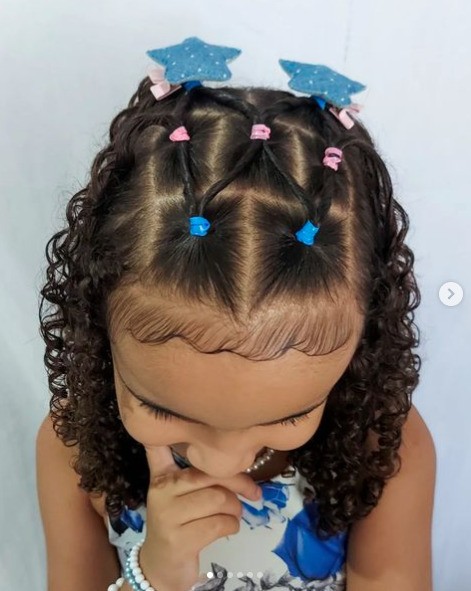 Penteado Infantil Simples para Cabelos Cacheados #1
