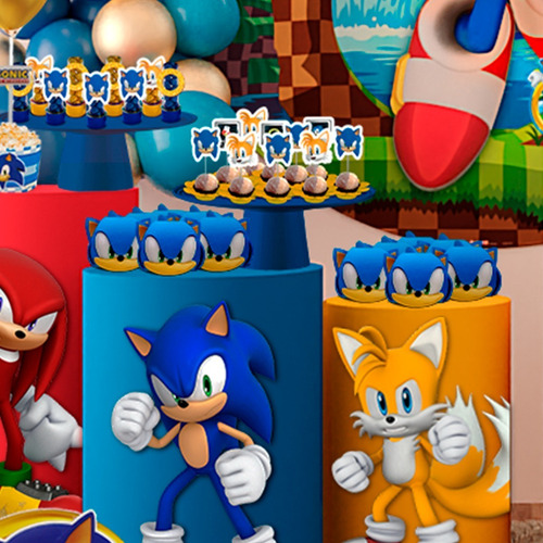 Elementos Festa Personagens Sonic para imprimir - OrigamiAmi - Arte para  toda a festa