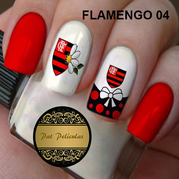 Unha Decorada Flamengo