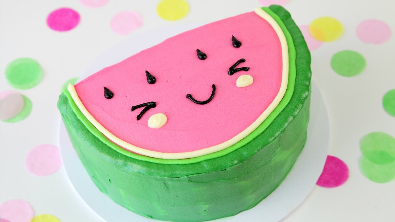 Watermelon Decorated Cake
