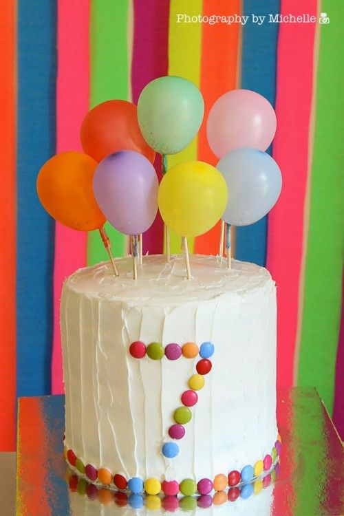 Balloon Decorated Cake