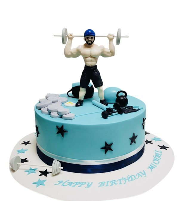Bodybuilding Decorated Cake