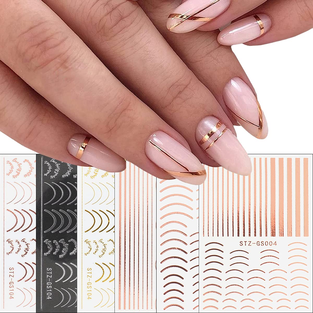 Golden Decorated Nail