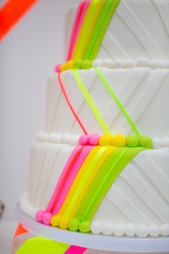 Neon Decorated Cake
