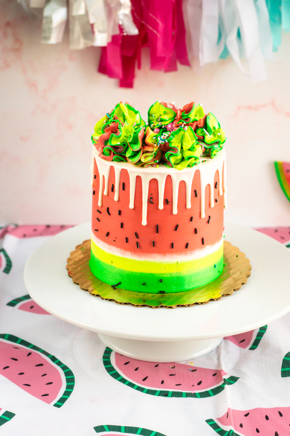 Watermelon Decorated Cake