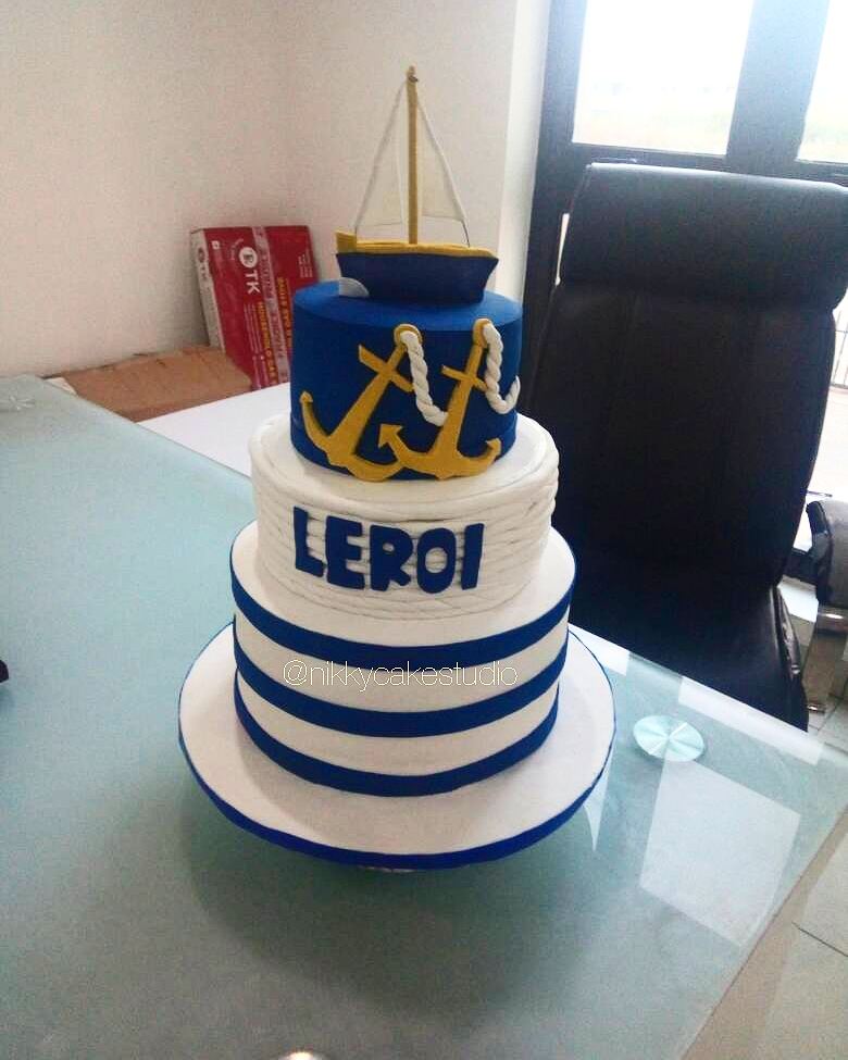 Sailor decorated cake