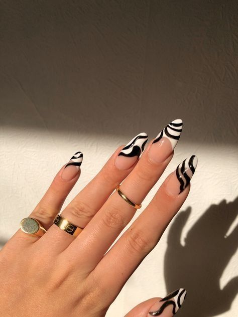 Zebra and Jaguar Decorated Nails