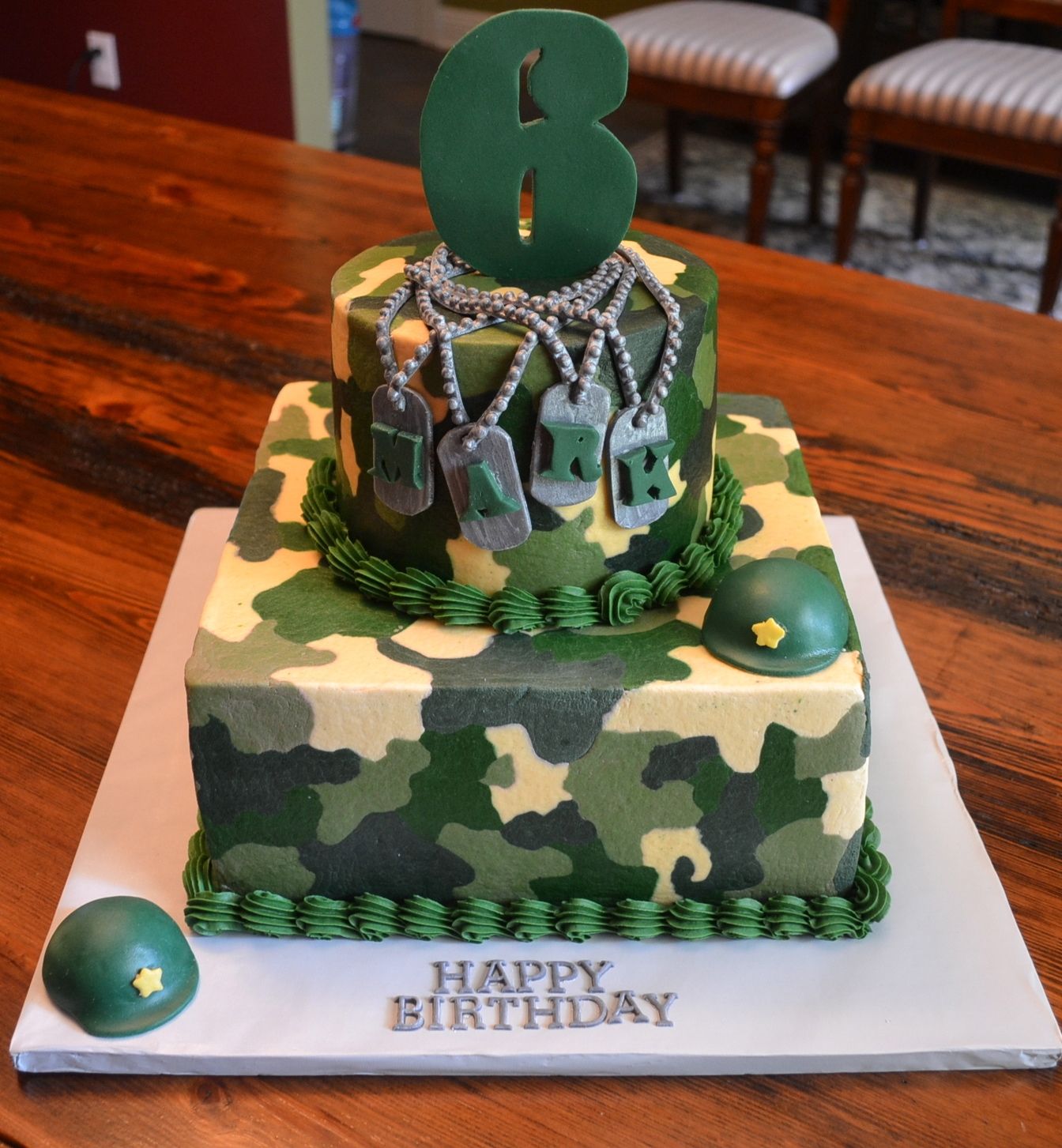 Decorated Army Cake
