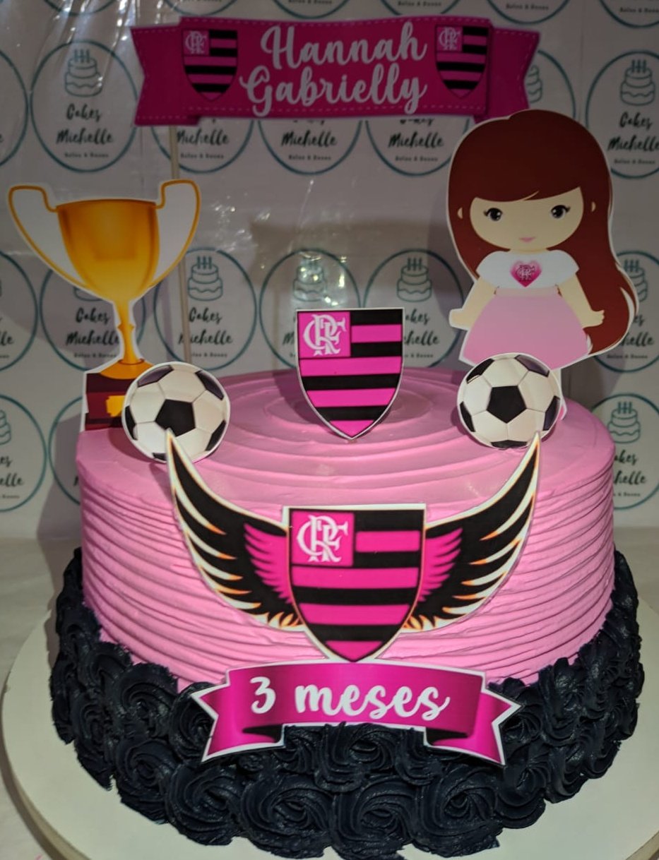 Bolo do flamengo feminino em 2023  Fotos de bolo de aniversário, Bolos de  aniversário confeitados, Bolo decorado do flamengo