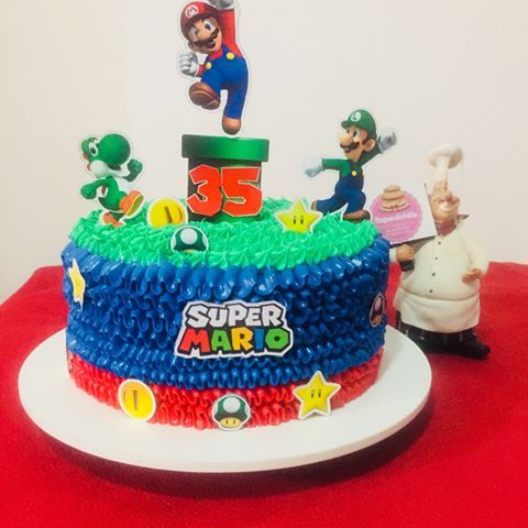Bolo Decorado Mario Bros