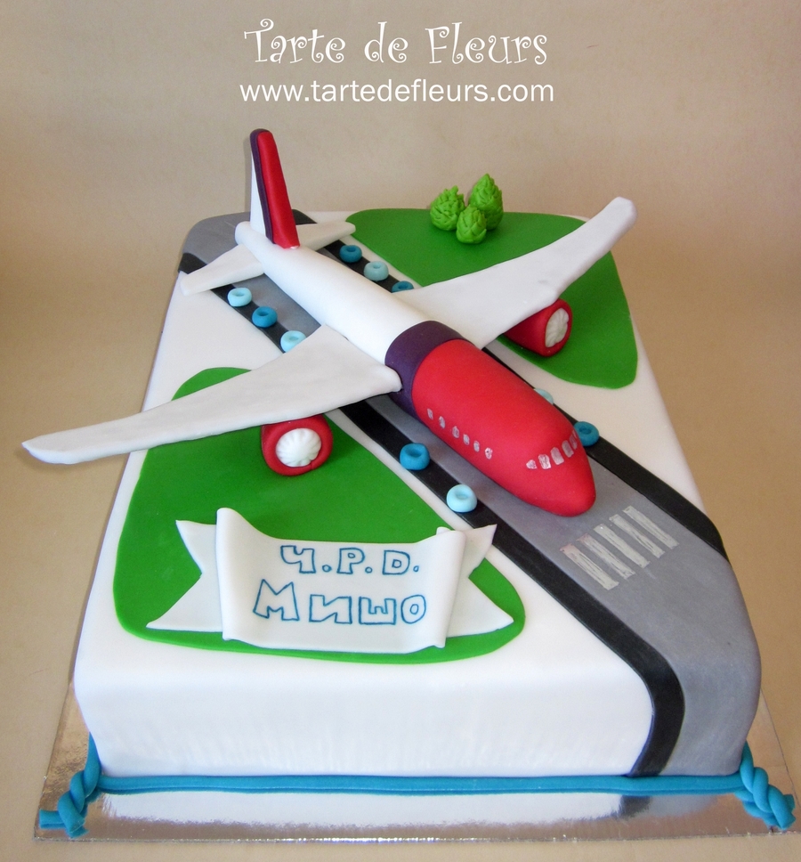 Airplane Decorated Cake