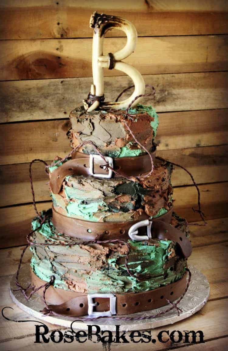 Camouflage Decorated Cake
