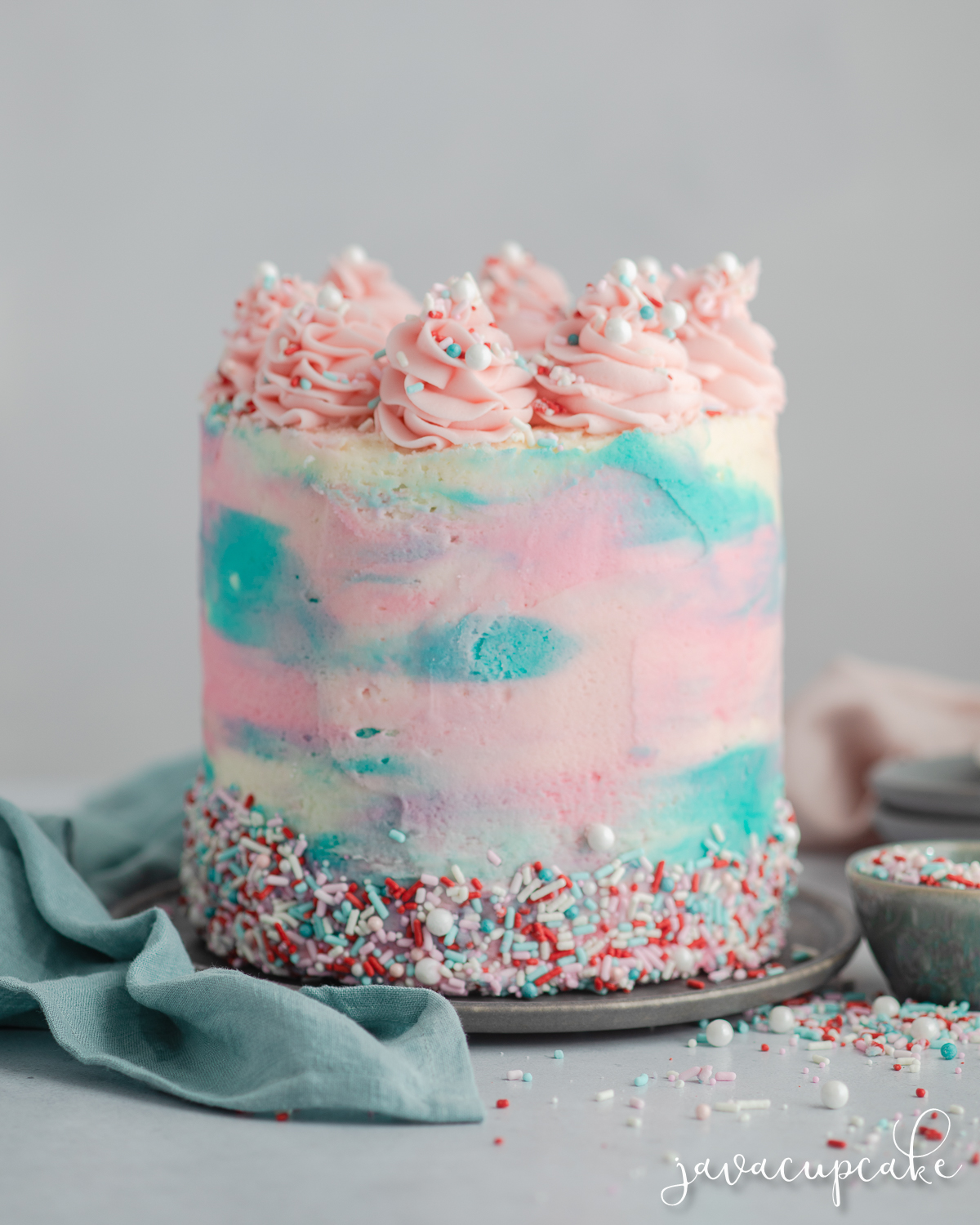Candy Colors Decorated Cake