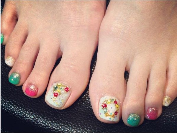 Decorated Toe Nail