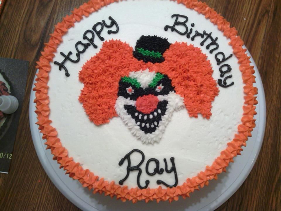 Killer Clown Decorated Cake