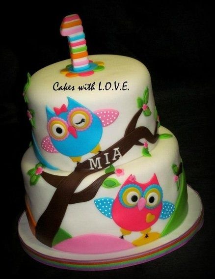 Owl Decorated Cake