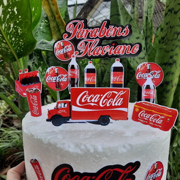 Bolo Decorado Coca Cola