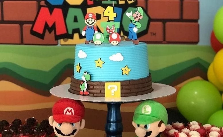 Bolo Decorado Mario Bros