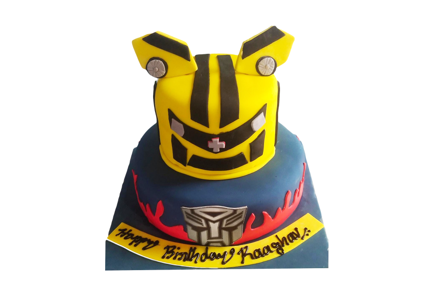 Transformers decorated cake