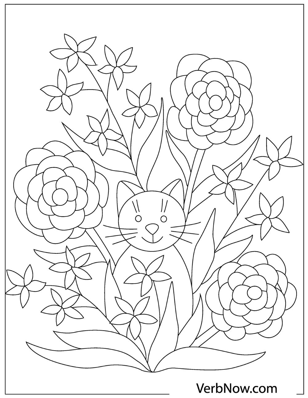 desenho-para-colorir-flores