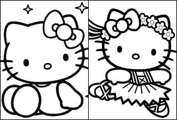 Video infantil Aprender cores para criancas colorir desenhos Hello Kitty  colorindo desenho infantil 