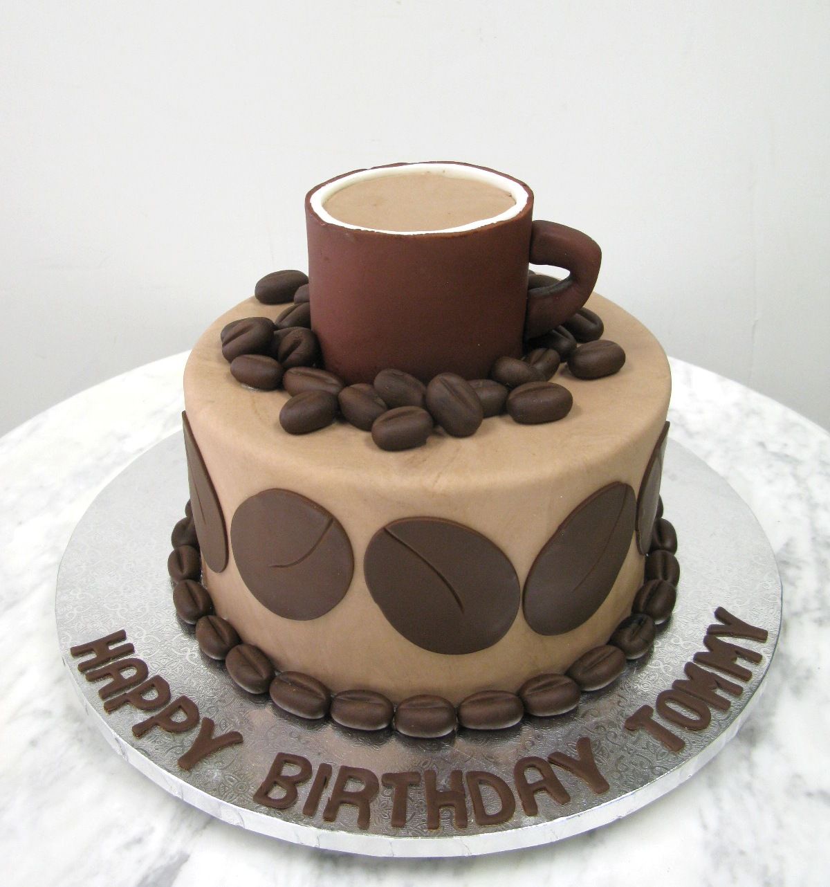 Coffee Decorated Cake