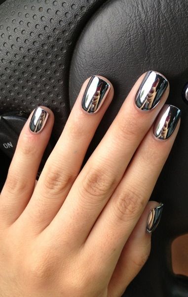 Silver Decorated Nail