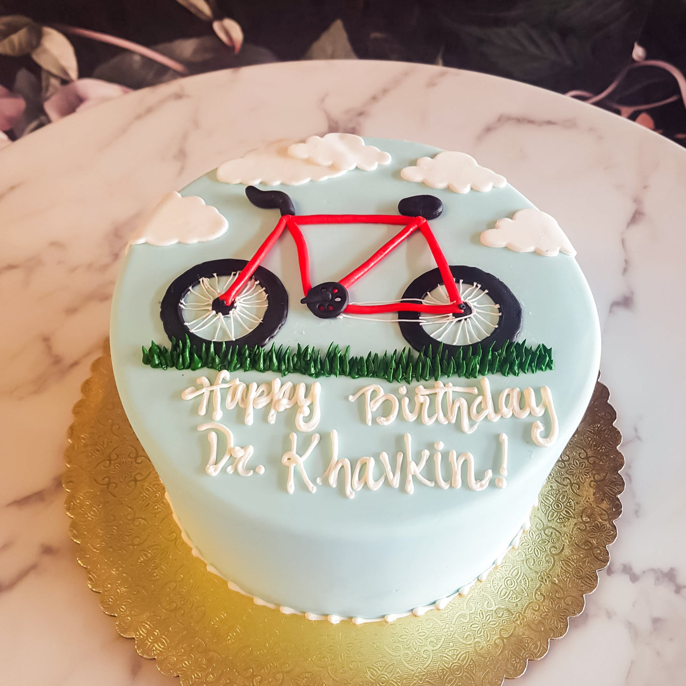 Bike Decorated Cake