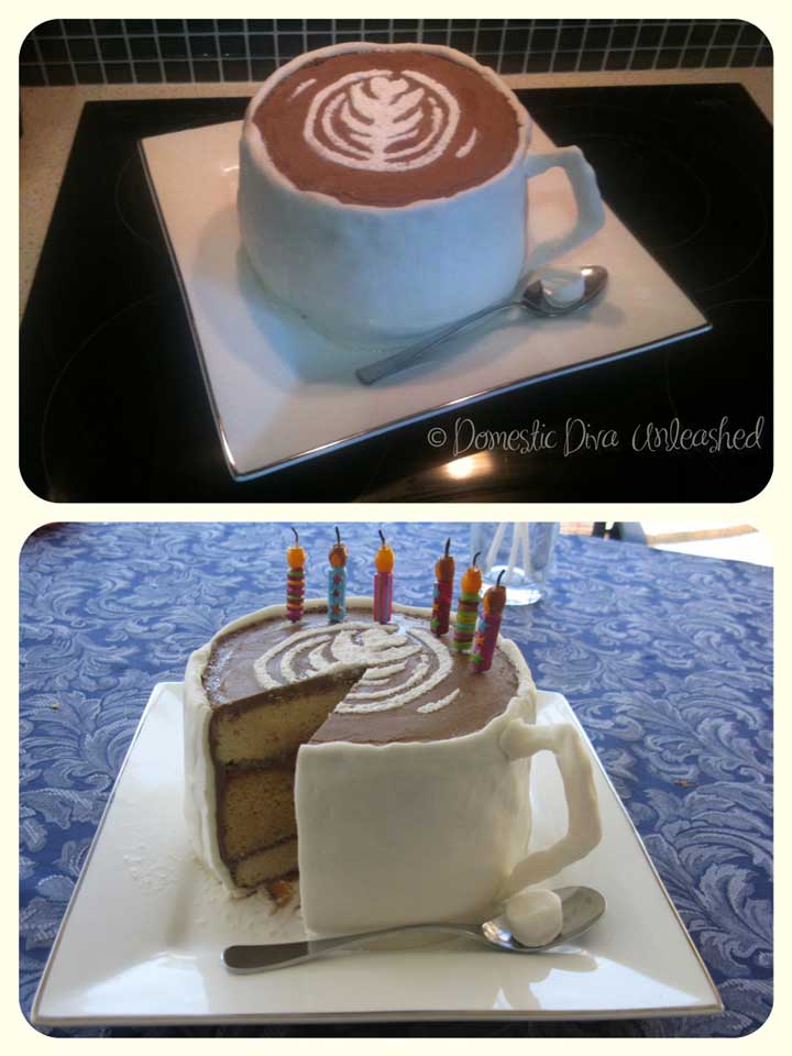 Coffee Decorated Cake