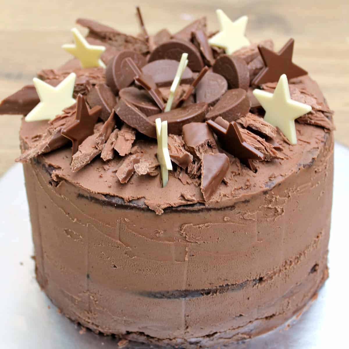 Decorated Chocolate Cake